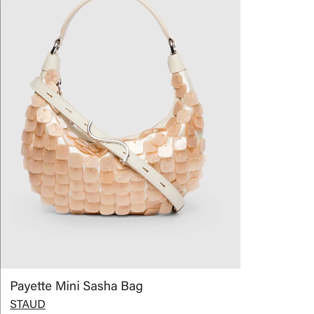 Staud Sasha mini mother of pearl bag NEW